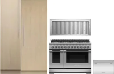 5 Piece Package Includes Refrigerator, Freezer, Range, Hood And Dishwasher